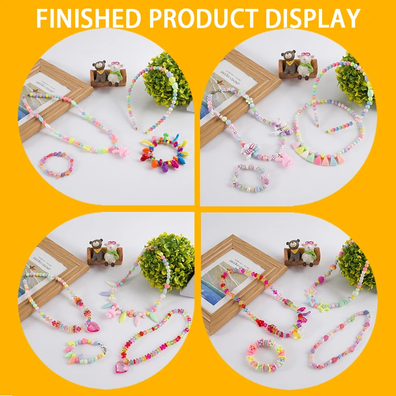 700pcs DIY Handmade Beaded Children's Toy Creative Loose Spacer Beads Crafts Making Bracelet Necklace Jewelry Kit Girl Toy Gift 2 700pcs DIY Handmade Beaded Children's Toy Creative Loose Spacer Beads Crafts Making Bracelet Necklace Jewelry Kit Girl Toy Gift 2