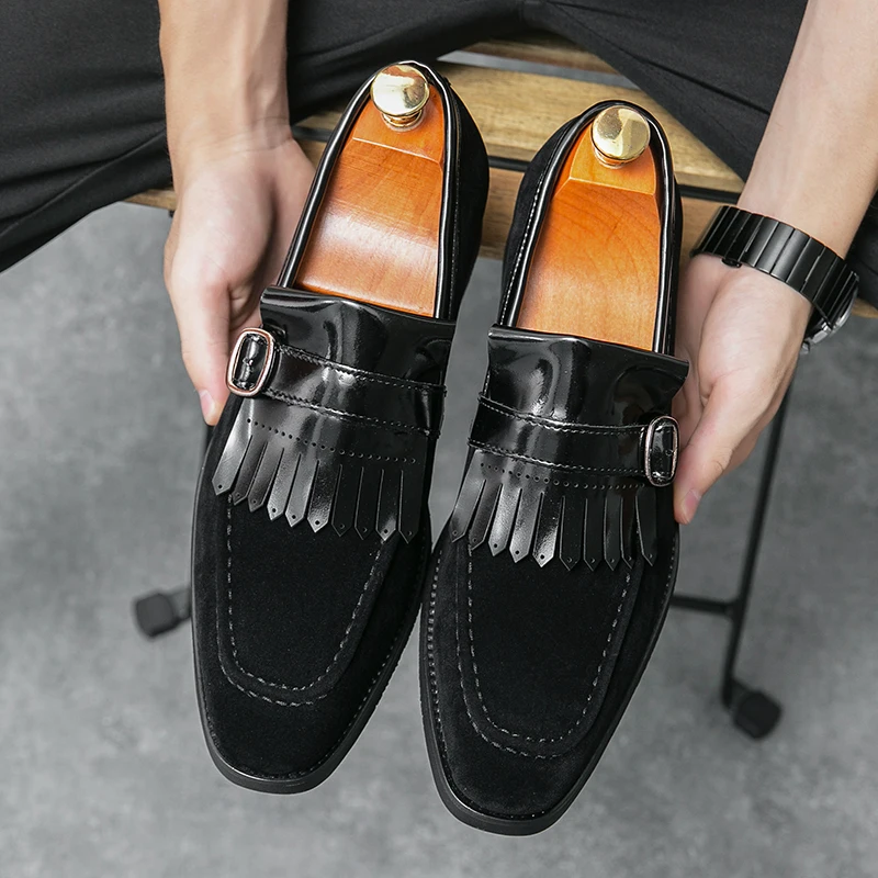 Leather Loafer Shoes For Man Genuine Leather Big Size Shoes High Quality Designer Formal Casual Fashion Business