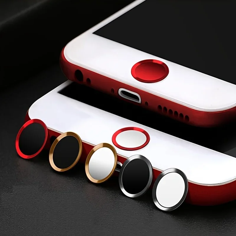 1PCS Ultra Slim Fingerprint Support Touch ID Metal Home Button Sticker 6 Colors for IPhone 7 7PLUS 6 6S 6PLUS 5 5S 5C SE