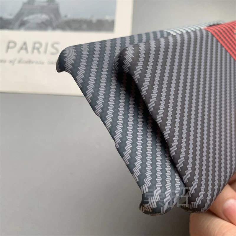 Sleek Matte Carbon Fiber Texture Phone Case - Ultra Thin & Durable Back Cover Bumper