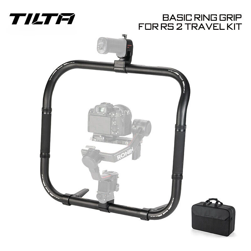 Tilta Tga-Prg-Tk Supporto Per Anello Cardanico Base Ring Grip Plus Con Custodia Morbida Kit Da Viaggio Per Fotocamera Per Stabilizzatore Dji Rs2 / Rs3