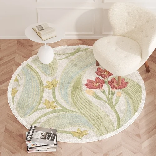 

French Retro Carpets for Living Room Nordic Bedroom Decor Oil Painting Carpet Fluffy Soft Lounge Rug Large Area Plush Floor Mat