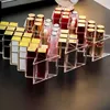 Acrylic Lipstick Holder Organizer 12/16/28 Slots Clear Lip Gloss Fish Shape Tower Case Display Stand Storage Box Makeup Cosmetic 3