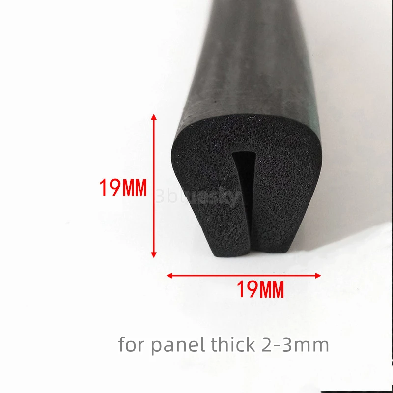 

EPDM Резиновая поролоновая уплотнительная губка u-образная полоса стеклянная Металлическая Автомобильная деревянная панель кромка Encloser Shield 19x19 мм черный