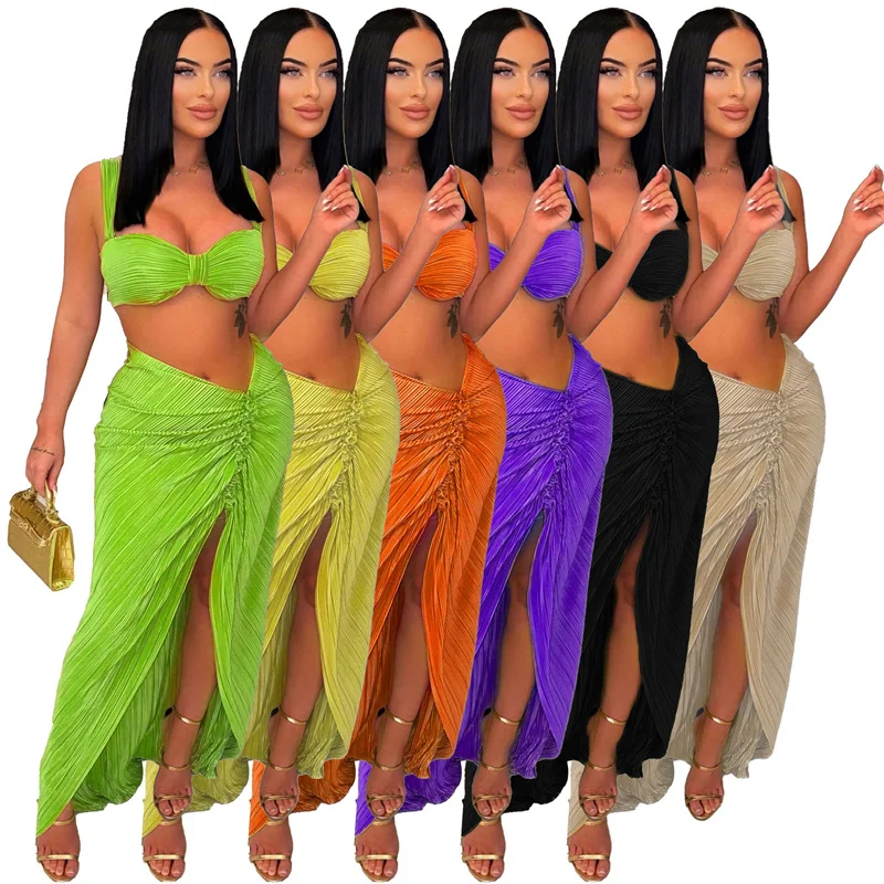 

Women's Sexy suspenders Strap Thigh Split Slinky Maxi Dress