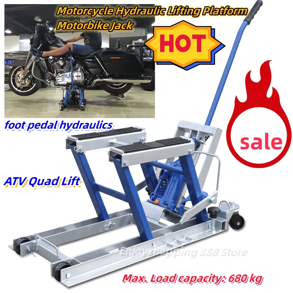 Elevador Hidráulico Moto WilTec Elevador De Motocicleta Y ATV - Capacidad  680kg, Plataforma Roja, Medidas 105x37cm, Marca WilTec Elevador Motocicleta  WilTec Rojo, image size:1000x1000