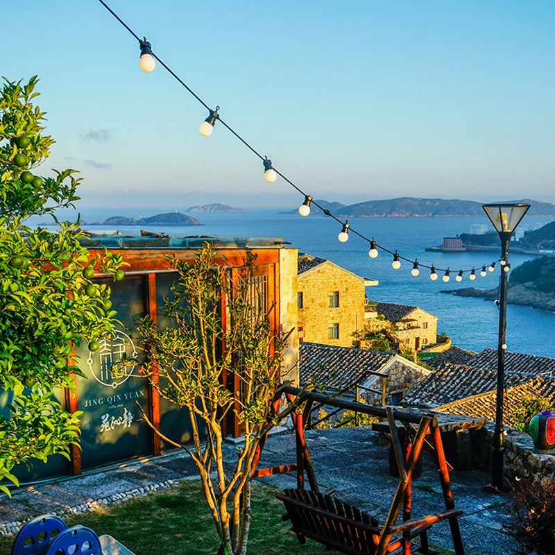 orange string lights 25/30FT Patio String Light Outdoor Fairy Garland String Light G40 LED Vintage Decorative Wedding Outdoor Party Backyard Garden pink fairy lights String Lights
