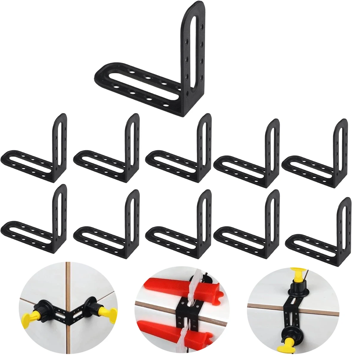 Tile Spacers Cross Leveling Angle System Removable For Floor Wall Tiles Leveler Locater Adjuster Laying Tools Accessories