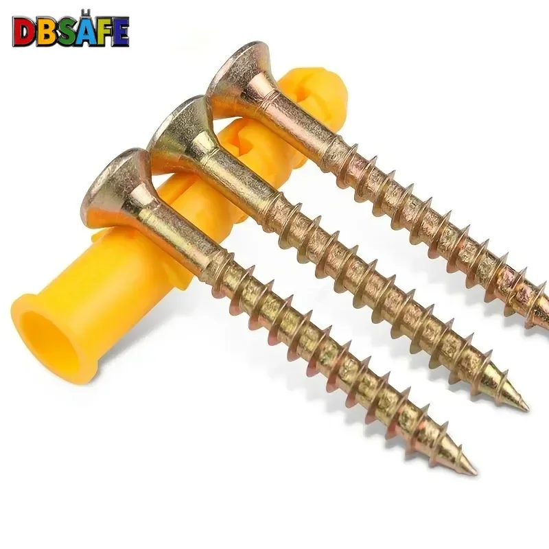 10/40sets Heavy Duty Drywall Anchor Screw Assortment Kit M6 M8 Galvanized Steel Fasteners Home Renovation Construction Projects