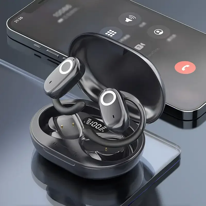 

Bluetooth Headset Wireless Waterproof Earphones Intelligent Digital Display High Sound Quality 3D Surround Sound Open OWS