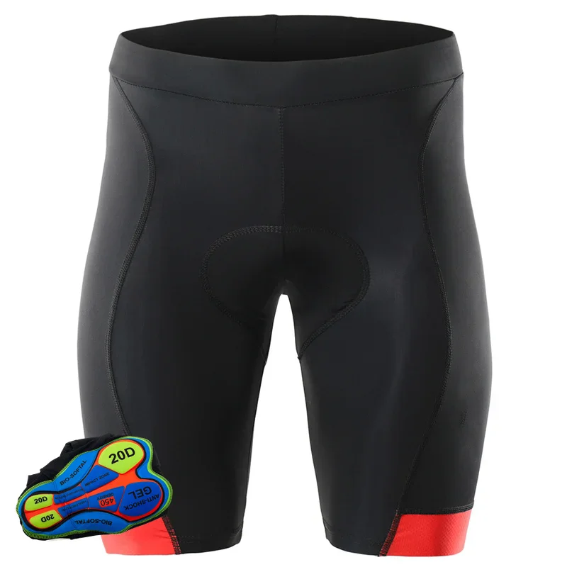 Men's Black Cycling Shorts MTB Bike Bicycle 20D Padded Bib Short MTB Shorts Elastic Bicycle Pants