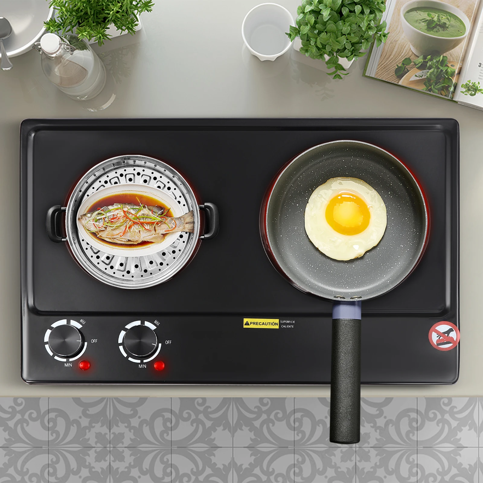 Cuisinière Électrique 2500W — Double Feu Infrarouge S5859b5228bcf4ce2a6de092a879c3d5dd