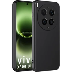 Ultra Thin Clear Soft TPU Camera Protection Phone Case Cover for Vivo X300s (Black)
