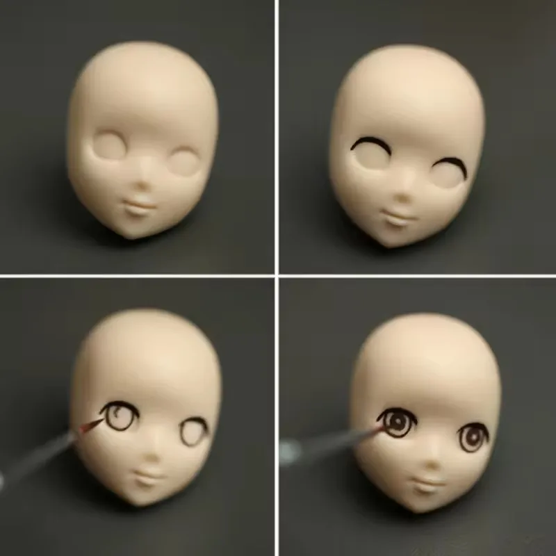 3D Dolls Face Silicone Mold Fondant Molds DIY Cake Decorating Tool Baby Face Sugarcrafts Soft Pottery Polyme Clay Tool