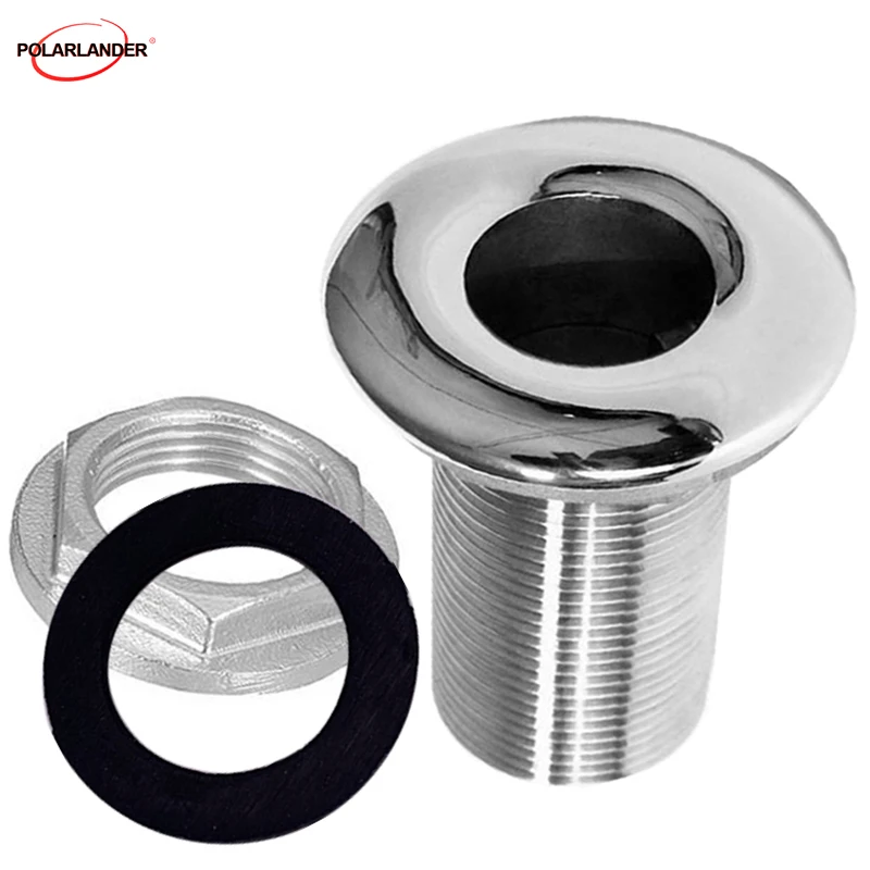 

2 inch 316 Stainless Steel Boat Thru Hull Fitting Hose Barb Marine Hardware Accessories