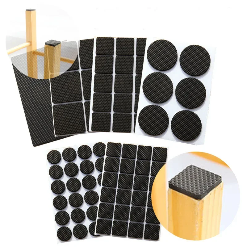 Non-slip Mat Table's Leg Soft glue Self-adhesive Table Sticker Floor Protector Anti Noisy Furniture Leg Pads Wear-resisting