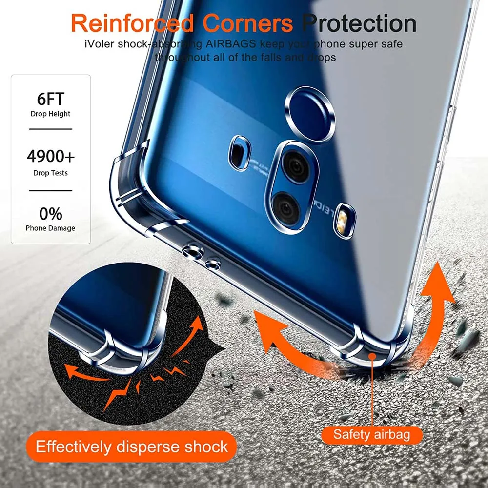 Ultra-Durable Clear Anti-Drop Shockproof Air-Bag Case - 1.5MM Thick