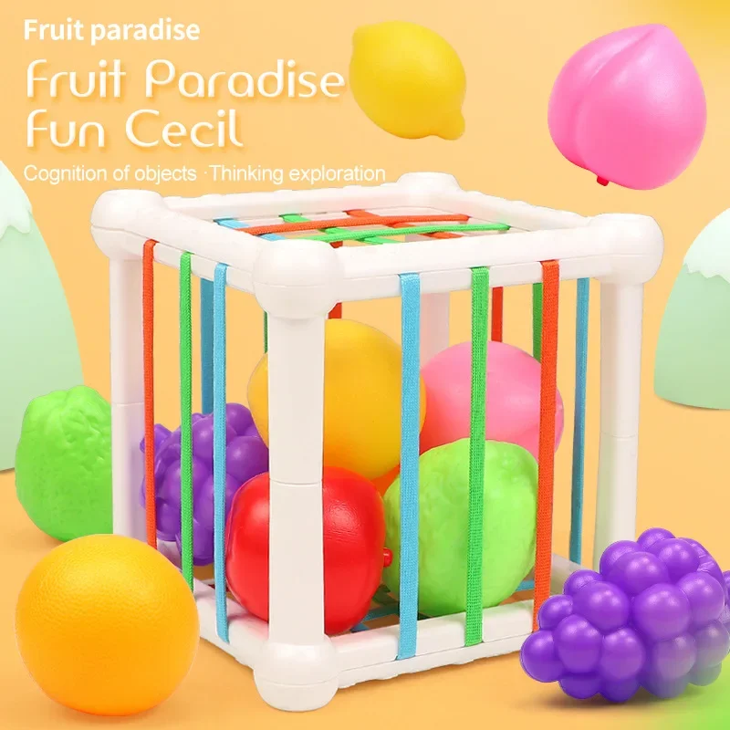 7Pcs Kids Educational Cube Shape Matching Stacking Learning Toys Educational Play Games Baby Toys