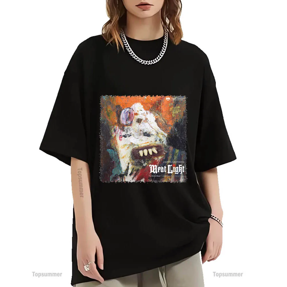 Meat Light: The Uncle Meat Project / Object Album T-Shirt Frank Zappa Tour T Shirt Uomo Fashion Street Magliette Magliette In Cotone