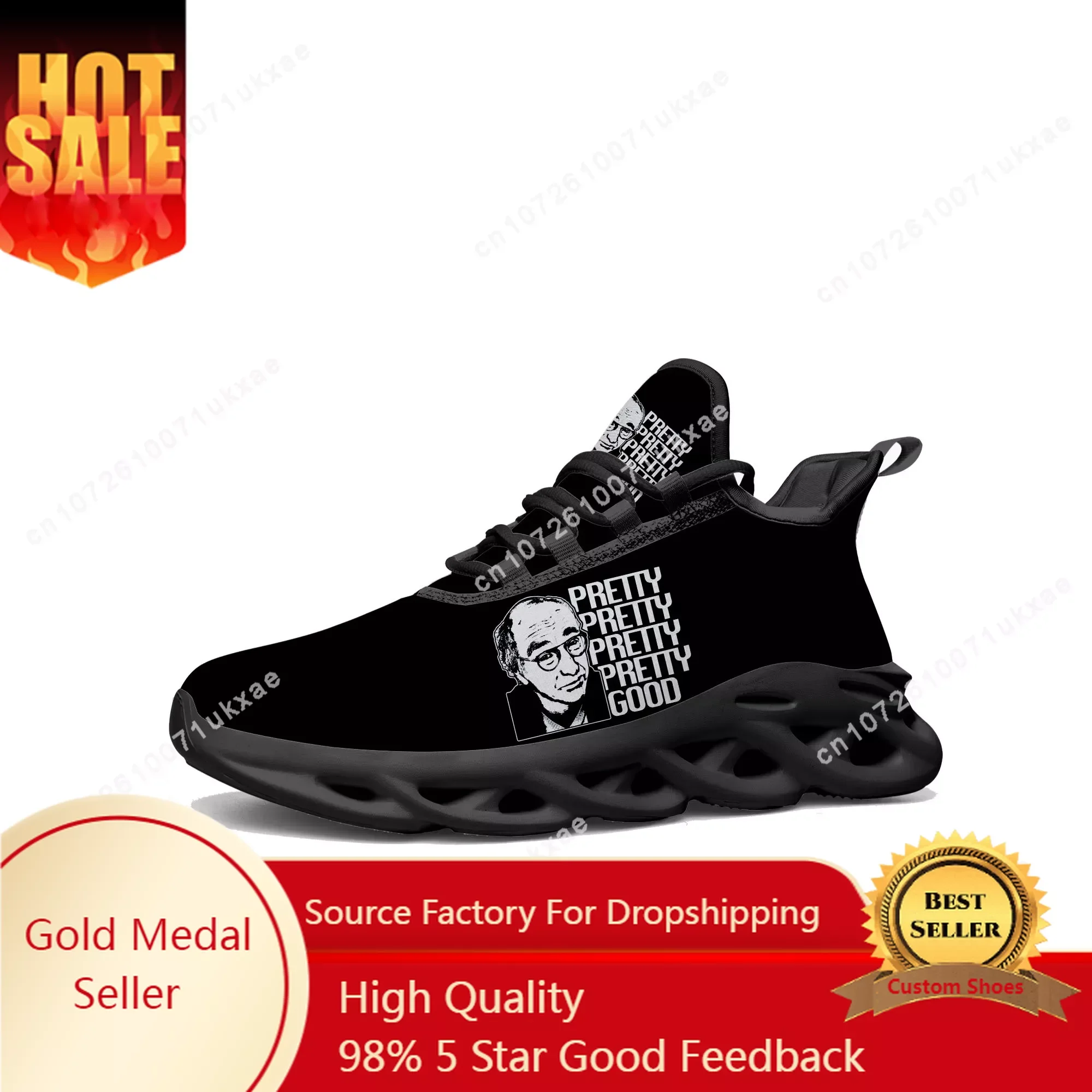 

Curb Your Enthusiasm Flats Sneakers Mens Womens Sports Shoes High Quality Larry David Sneaker Lace Up Mesh Footwear custom Shoe
