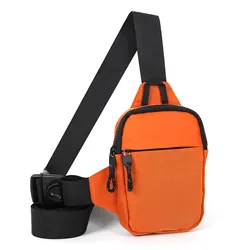 Unisex Mini Fashion Satchel - Sports Chest and Waist Bag (Orange)