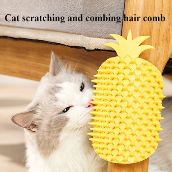 2954-8b86e7.jpg Cat Itching Device Pineapple Shaped Toy Pet Corner Brushing Device Combing Comb