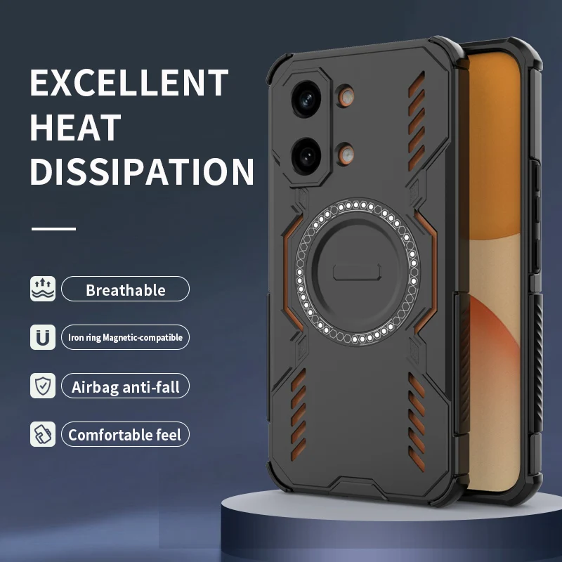 Magnetic Anti-Drop Heat Dissipation Hard Acrylic Case with Enhanced Protection