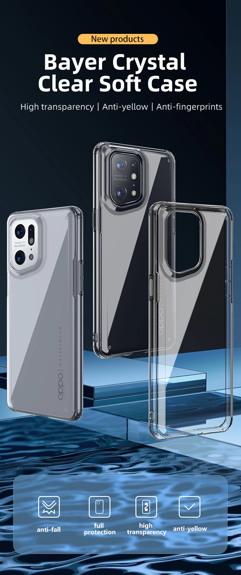 עבור OPPO למצוא X5 פרו מקרה עמיד הלם שקוף Crystal Clear הקשיח מחשב + TPU מעטפת עבור למצוא X5 iphone 11 Pro Max leather case