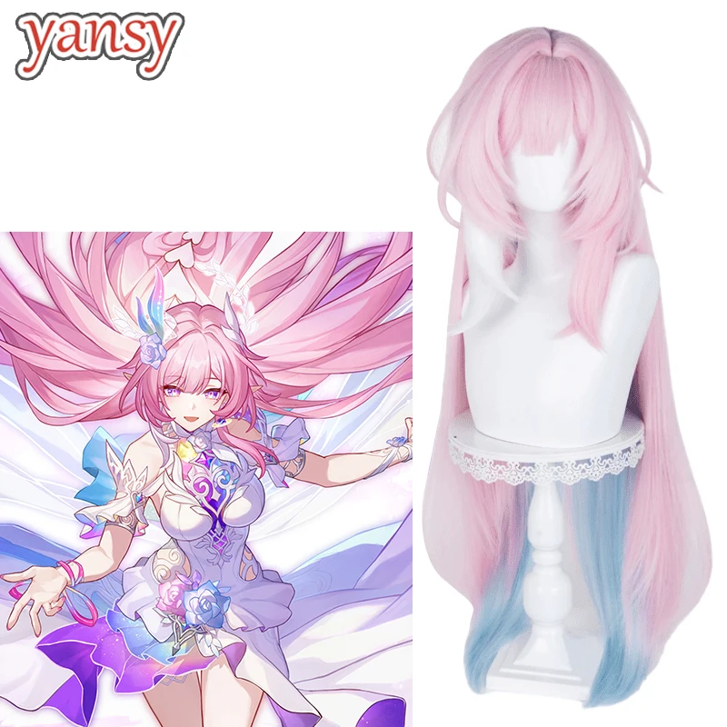 Yansywig 합성 머리카락 Cyrene 코스프레 가발 게임 Honkai: Star..