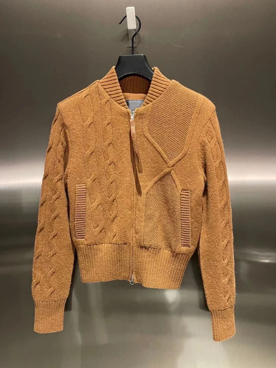 

2023 New Korean Golf Women's Knitwear Winter Windproof Thickened Warm Long Sleeve Sweater Coat