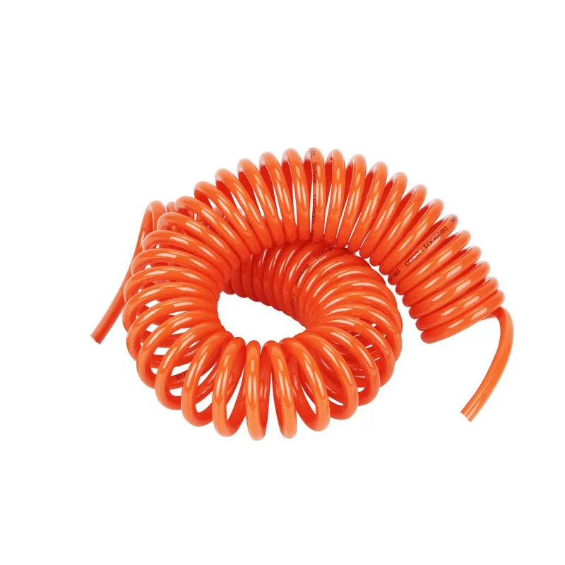 Air Compressor Hose High-pressure PU Spring Air Tube 3/6/9/12/15M Air Compressor Hose Tube Spiral Pipe Pneumatic Polyurethane Telescopic Spring Tool