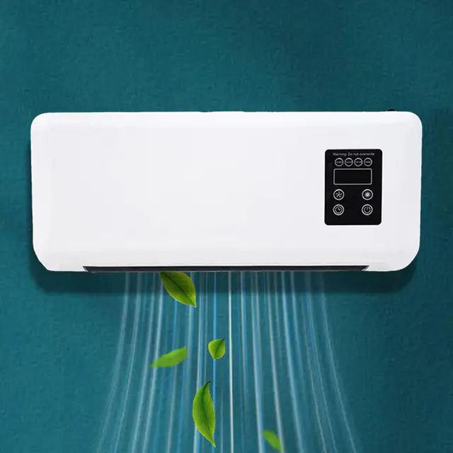 Tlpnb Portable AC Unit - Super Quiet 2-in-1 Wall Mounted Air Conditioner With Remote | Fast Cooling & Heating For Small Rooms