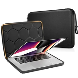 Universal Shockproof Waterproof Laptop Sleeve Bag with Strap - Black - 16 inch (Black)