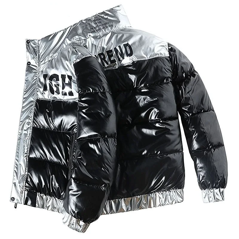 Winter Jacket Men Parkas Thicken Warm Coat Mens Stand Collar Fashion Streetwear Waterproof Down Cotton Winter Coat Down Jacket