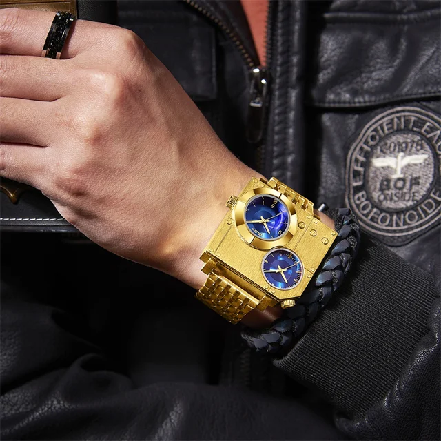 Designer Luxury Dual Time Zone Watch 1