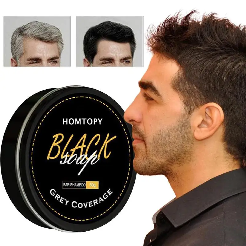 HairDarkeningShampooBarNaturalPolygonumGrayHairCoverageSoap