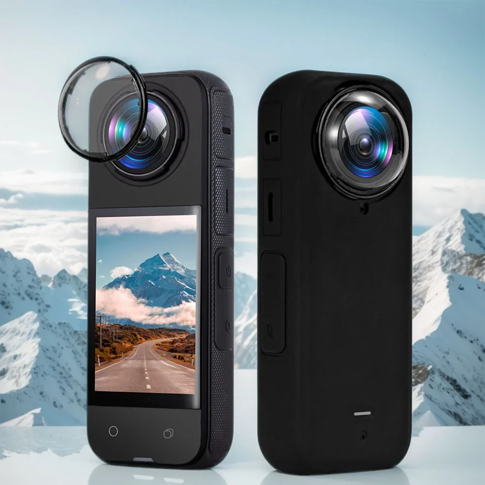 렌즈 보호대 스크래치 방지 PC 보호 렌즈 가드, 방수 회전 렌즈 보호 커버, Insta360 X4 액세서리, 2 개