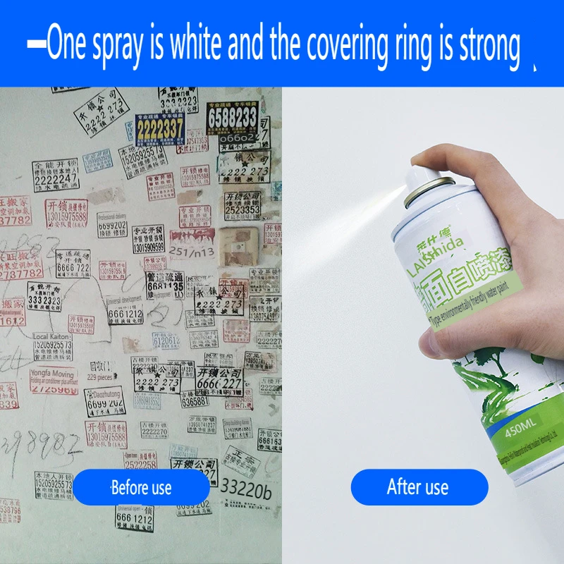 White Wall Self-painting Latex Paint Home Wall Repair, Putty Renovation, Graffiti Stain Removal All-purpose Repair Paste