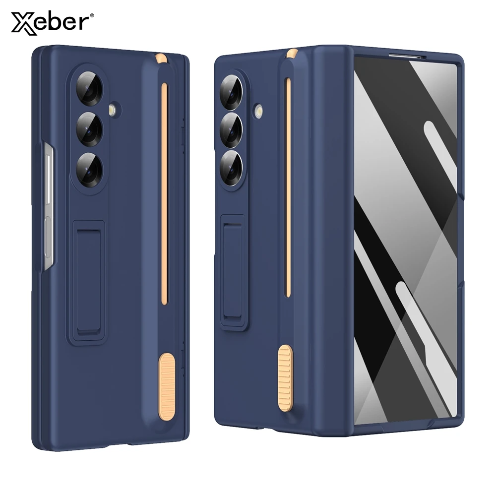 Ultimate 360° Protection Folding Case with Touch Pen and Tempered Glass Film