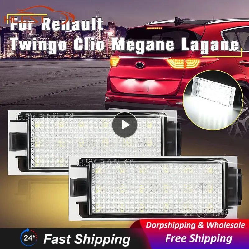 2X Led Targa Lampade Per Clio 3 4 Master 2 3 Trafic 3 Megane 2 3 4 Cc Twingo 2 3 Kangoo Espace 5 Wind