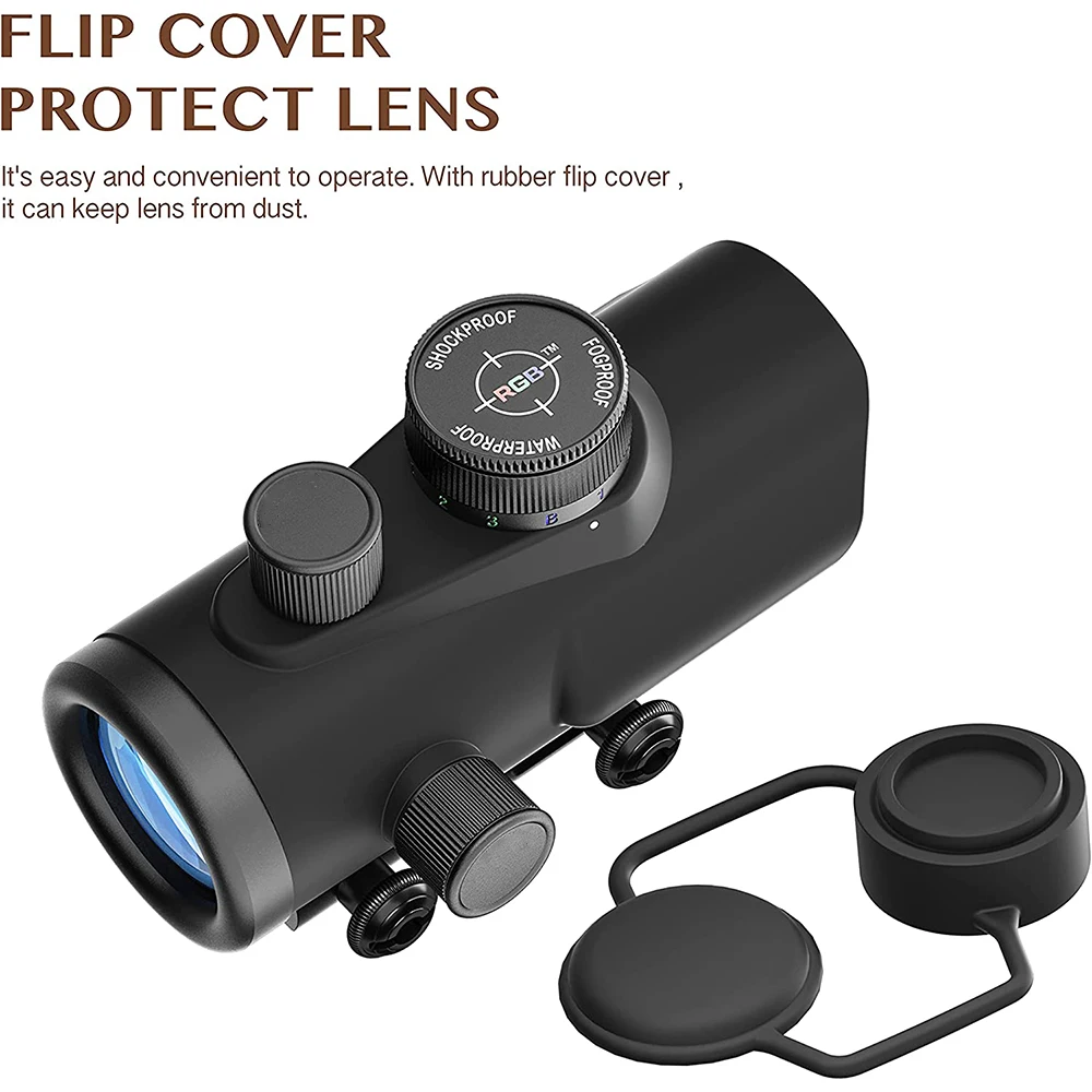 Red Dot Sight Rifle Scope Holographic Collimator 1x30mm Red Dot Sight Tactical Red Green Blue Dot Collimator Reflex Sight Hunting Optics Rifle Scope for 11/20mm Rail Mount