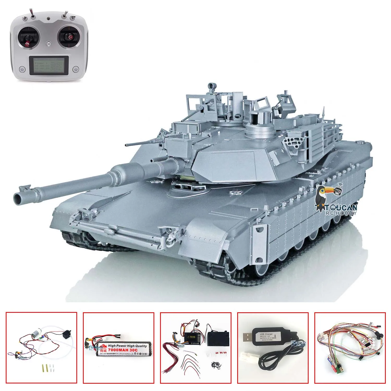 RCTank116ScaleFullMetalUSAbramsM1A23918TUSKIElectronic