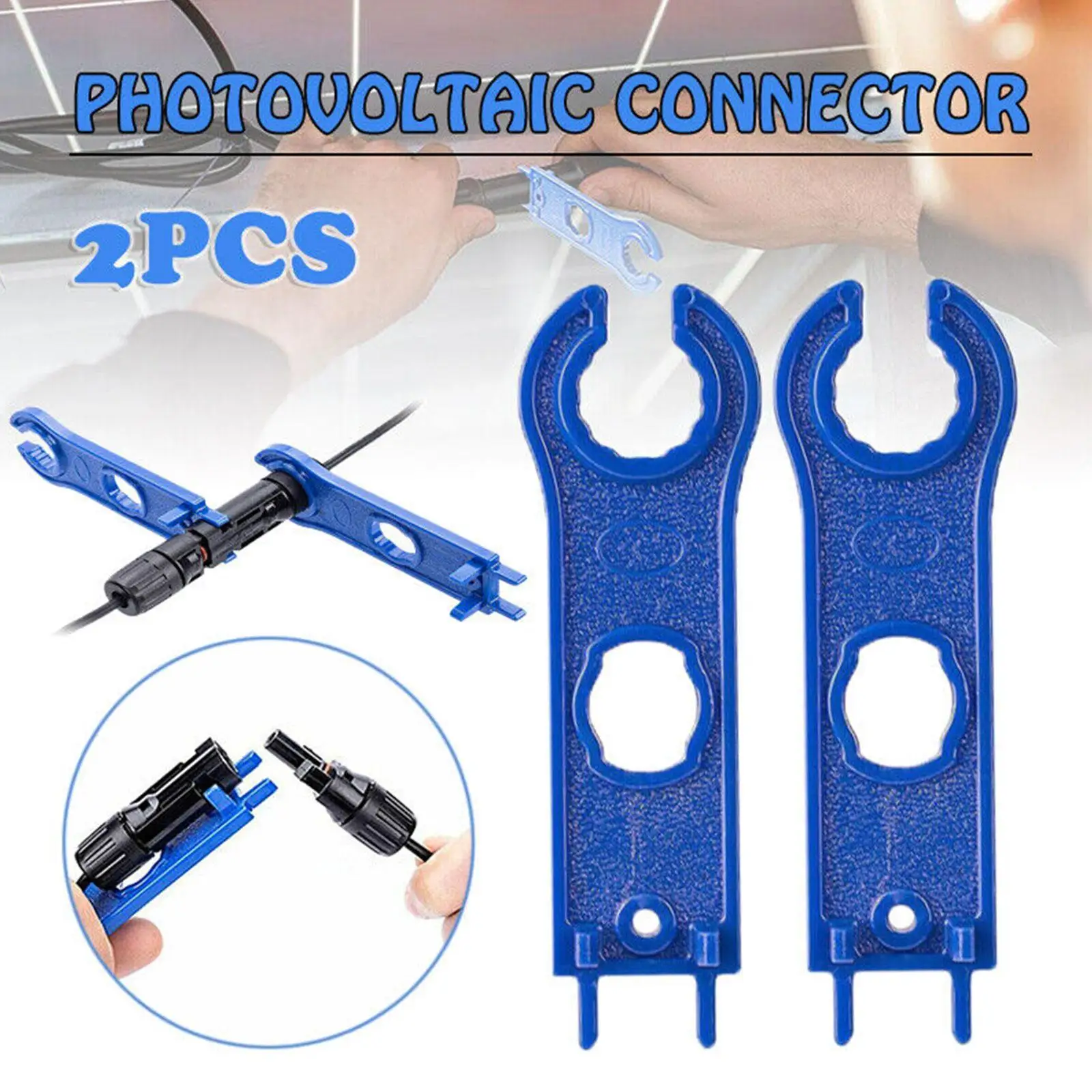 2PCSforMC4SolarPanelConnectorDisconnectToolSpannersWrenchABS