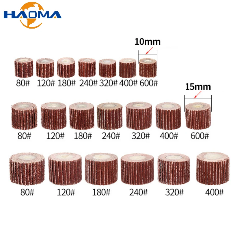 Roue à Lamelles Grain 240 Pour Mini Perceuse Dremel - 15x15x3mm - Polissage & Ponçage
