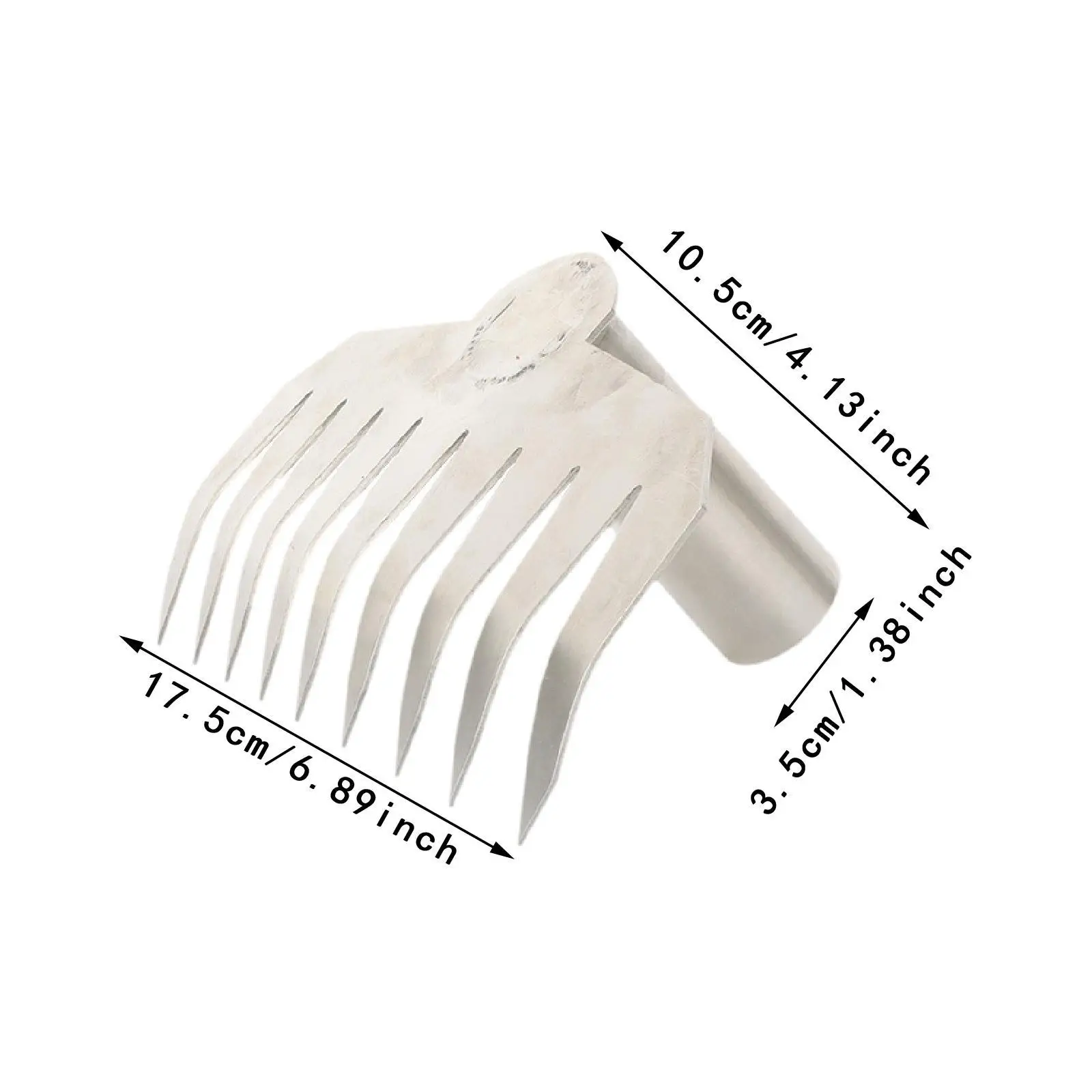 Stainless Steel Weeds Puller Heavy Duty Lawn Rake Manual Root Remover Gardening Tool for Garden Yard Farm