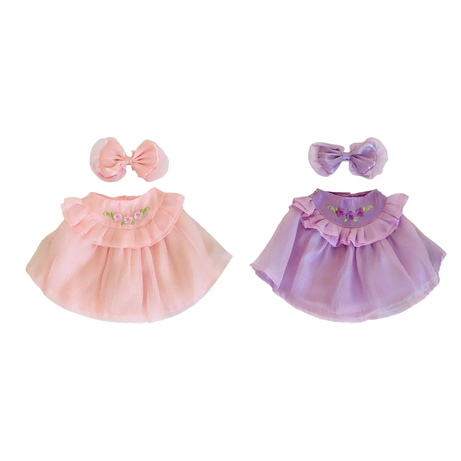 

2 шт., плюшевая кукла, платье для девочки, Одежда для куклы, воображение, Симпатичные руки для детей, сделайте свои собственные куклы для куклы 14,96 дюймов