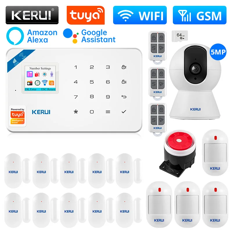 

Умная Система сигнализации KERUI W181, Wi-Fi, GSM, управление через приложение