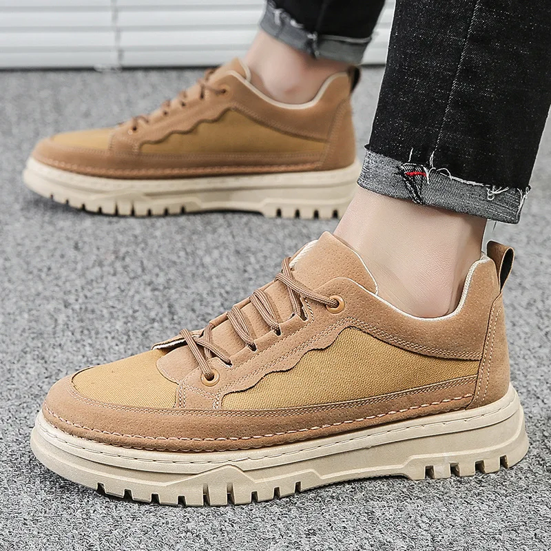 

Handmade Leather Shoes Men Casual Sneakers Comfortable Driving Shoe Soft Flat Loafers Men's Shoes Outdoor Moccasins Tooling Shoe
