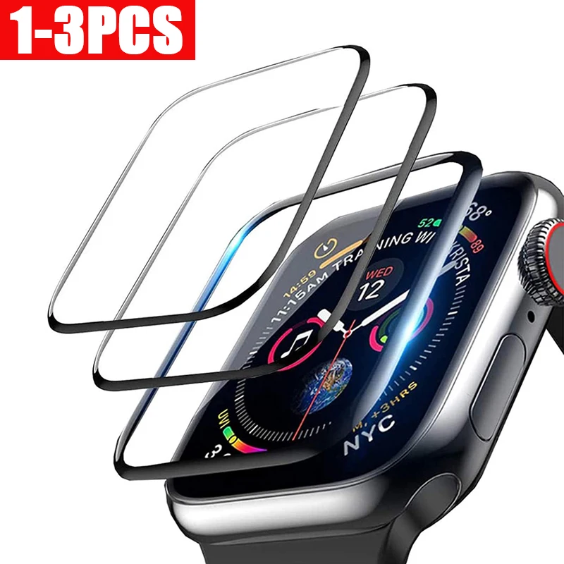 13pcs Soft Tempered Glass Film For Iwatch Series Se 6 5 4 3 2 1 38mm
