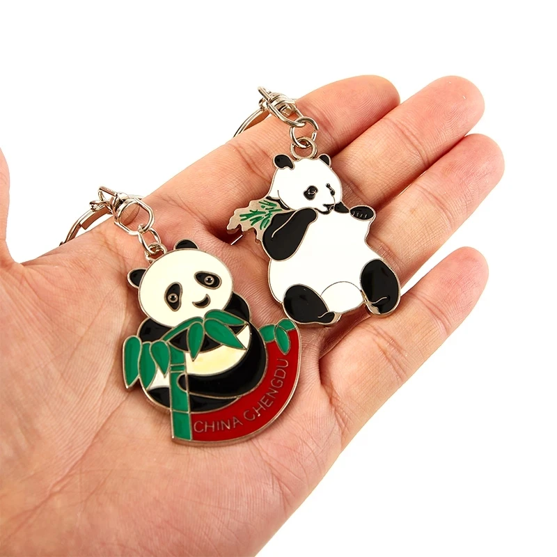 Kawaii niedlichen Panda Anime Schlüssel bund animierte lustige kleine Hut  Bär Tier Schlüssel Charm Tasche Zubehör Party Geschenk für Mädchen Jungen  Liebhaber - AliExpress